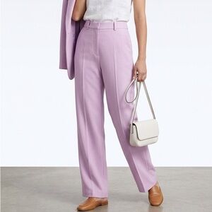 Dynamite Pink High Rise Straight Leg Trousers Dress Pants Size 6